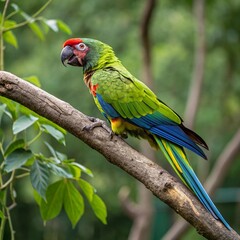 Vibrant Parrots: Colorful Birds of the Tropical Rainforest