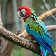 Vibrant Parrots: Colorful Birds of the Tropical Rainforest