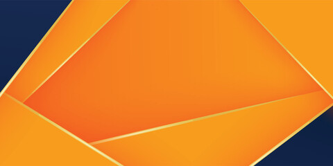 Abstract geometric dark blue and orange square theme overlap background for graphic design. Eps10 vector