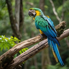 Vibrant Parrots: Colorful Birds of the Tropical Rainforest