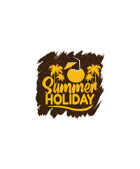 Summer Holiday T-shirt Design, EPS, VECTOR
