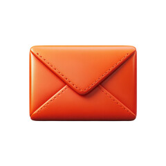 Orange Envelope Illustration on Black Communication Contact Send Vector on transparent background