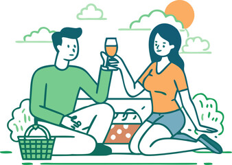 man-and-woman-at-a-picnic