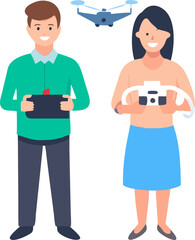 man-and-woman-holding-a-drone-controller