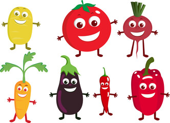 vegetable cartoon.eps