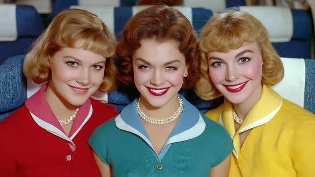 Global Professionalism in Aviation Confident Air Hostesses