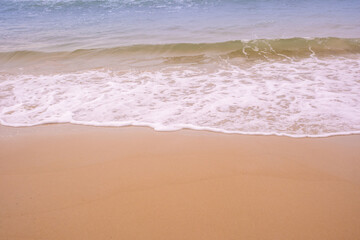 Nature of the beach and sea Summer with sunshine, sandy beaches, clear blue waters sparkling...
