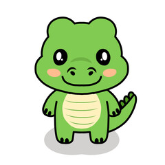 Obraz premium crocodile animal wildlife cartoon character