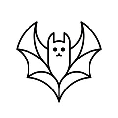 Fototapeta premium Bat Logo. Icon design. Template elements 