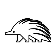Echidna Logo. Icon design. Template elements

