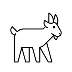 Goat Logo. Icon design. Template elements
