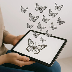 Butterflies in Motion: Digital Illustration Comes to Life