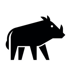 Warthog Logo. Icon design. Template elements
