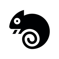 Chameleon Logo. Icon design. Template elements
