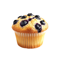 Fresh Blueberry Muffin with Golden Crust