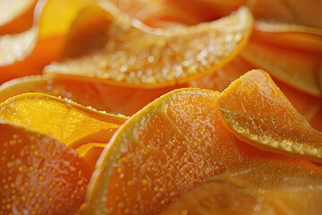 Ultra Hd Visual of Sustainable Fashion Made From Orange Peel