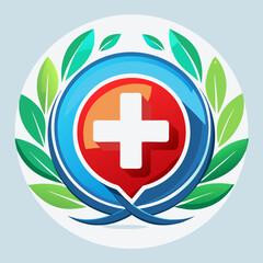 Medical Cross Logo for Healthcare Services Representing Health, Care, and Medical Support