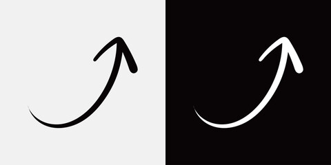 手書きの矢印アイコン	