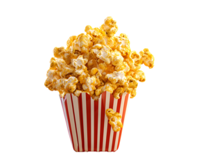 Vibrant Popcorn Slice Concept in Crisp Vector Style