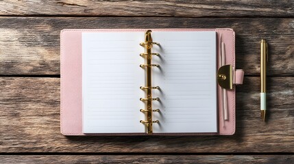 Pink Planner Minimalist Organization