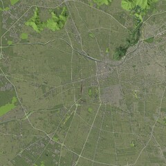 3D illustration of city and urban in Santiago Chile