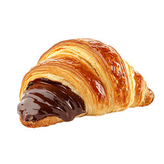 Chocolate-Filled Croissant with Melted Chocolate Drizzle