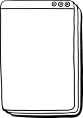 Hand Drawn Stacked Window Illustration