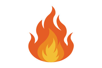 Fire Flame Vector Art Illustration – Heat, Burn, Energy Clipart for Microstock and Design Projects