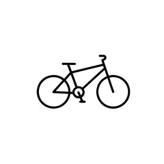 Fototapeta premium Sustainable Urban Mobility: Bicycle Silhouette in Eco-Friendly Green City Environment Promoting Health and Reduced Carbon Footprint for Modern Lifestyle