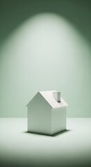 Illuminated Minimalist House Model Architectural Design Concept