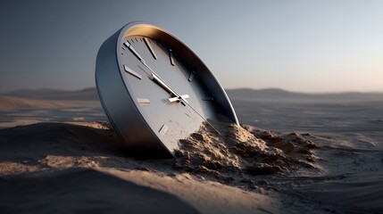 Time lost in the desert sands.