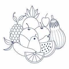 vector illustration of a horse