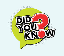 Stylish Did You Know Background 