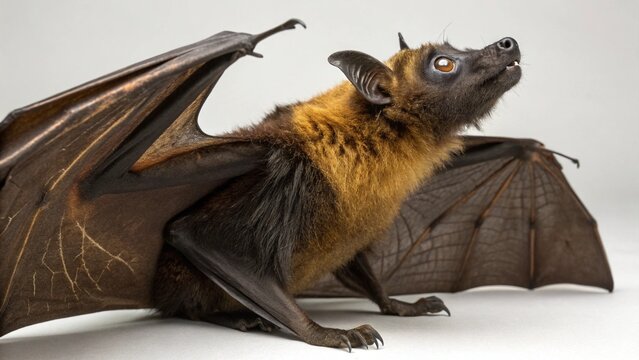 Acerodon jubatus on studio background