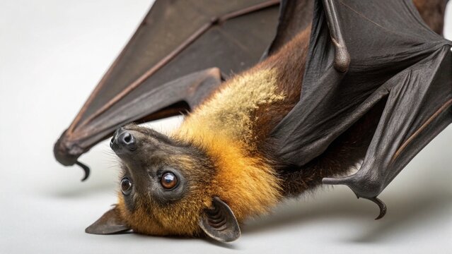 Acerodon jubatus on studio background