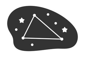 Monochrome Summer Triangle Constellation
