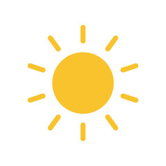 Sunny Weather Icon – Simple Sun Illustration
