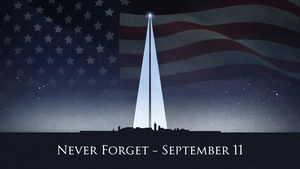 September 11th memorial a tribute of light and remembrance