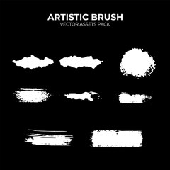 artistic brush pack vector assets