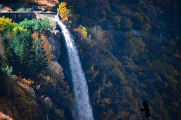 waterfall in yosemite national park