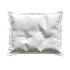 Obraz premium White Pillow Isolated Soft Cushion Comfort Sleeping Restful Nap Bedroom on transparent background