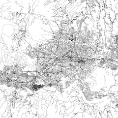 Fototapeta premium 3D illustration of city and urban in San Salvador El Salvador