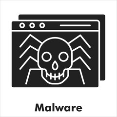 Malware Solid Black Icon