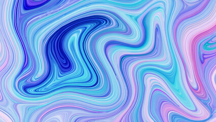 Abstract fluid art background with blue purple and pink marble texture art