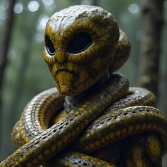 Fototapeta premium close up of a snake