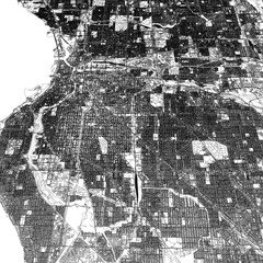 3D illustration of city and urban in Milwaukee USA