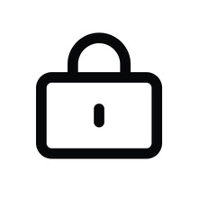 Security padlock icon on a metal internet button for safe web access illustration