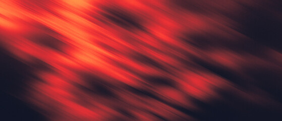 abstract diagonal motion blur gradient in red orange on dark background. soft grain noise. music visuals, fashion branding, high energy sport designs, retro digital art. poster header banner website