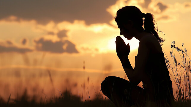 Worship devotion, people joined in prayer, offer supplication.