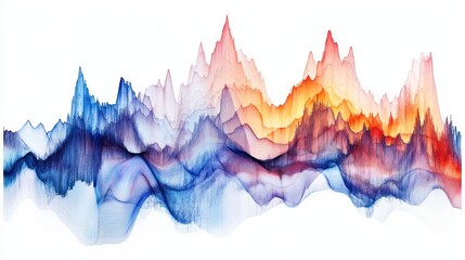 Abstract Mountain Range
